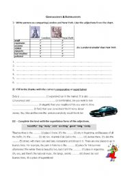 English Worksheet: Comparatives & Superlatives