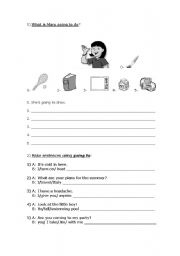 English Worksheet: Going to