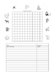 English worksheet: MYO Animal Wordsleuth