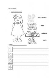 English worksheet: Likes and Dislikes