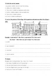 English Worksheet: Practice:was-were with key