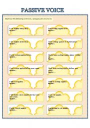 PASSIVE VOICE - exercises