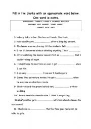 English Worksheet: feelings