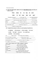 grammar worksheet