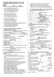 English Worksheet: exam