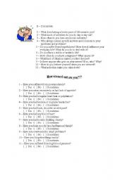 English Worksheet: You had better take it easy - student�s copy 2