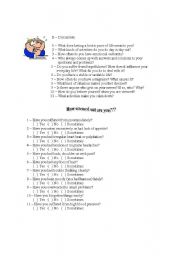 English worksheet: You had better take it easy - students copy 2