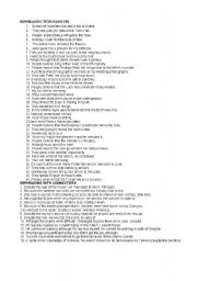 English Worksheet: Rephrasing with relative clauses