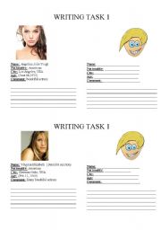 English Worksheet: Writing Task