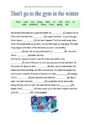 English Worksheet: Reading comprehension