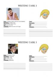 English worksheet: Writing Task