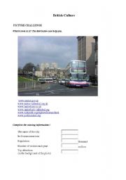 English Worksheet: Webquest  British culture by the Internet