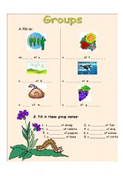 English worksheet: groups 1.08.08