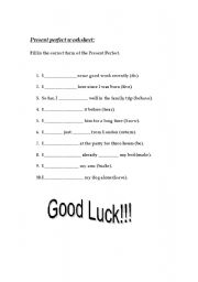 English worksheet: worksheet