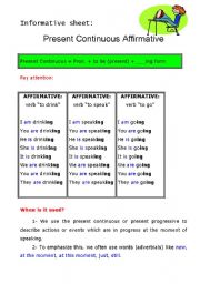 English Worksheet: Present Continuous