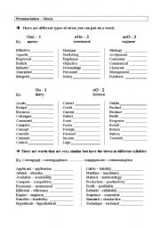 English Worksheet: Pronunciation