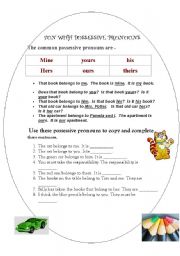 English Worksheet: Possessive Pronouns Worksheet