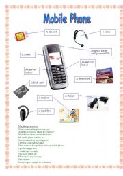 English Worksheet: Mobile phone