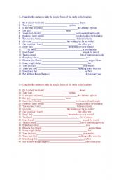 English worksheet: Will - exercises