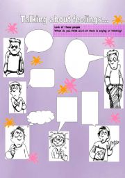 English Worksheet: Talking about feelings