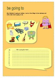 English Worksheet: be going to