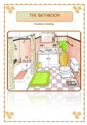 English Worksheet: The bathroom (02.08.08)