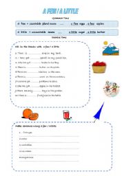 English Worksheet: a  few / a little (02/08/2008)