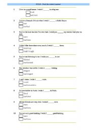 English Worksheet: WISH - exercises