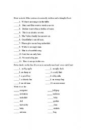 English worksheet: A or An