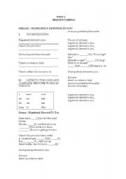 English worksheet: GREESE: PRESENT SIMPLE