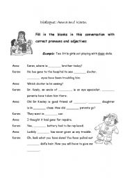 English Worksheet: PRONOUNS