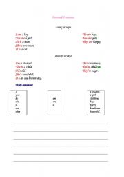 English worksheet: Personal Pronouns