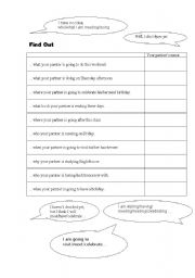 English Worksheet: find out