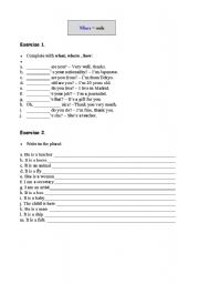 English worksheet: Interrogative adverb where