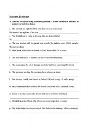 Relative pronouns