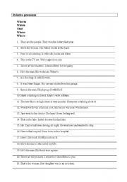 English Worksheet: Relative clauses