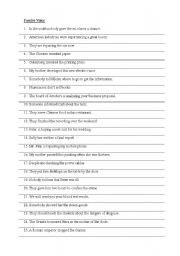 English Worksheet: Passive voice exercises