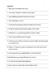 English Worksheet: Passive voice exercises