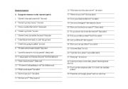 English worksheet: Reported speech