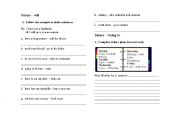 English worksheet: Future