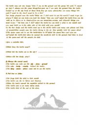 English Worksheet: the  two  ducks