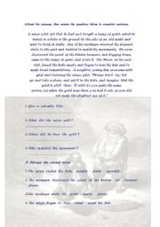 English worksheet: reading