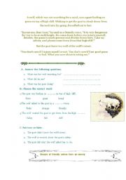 English worksheet: reading