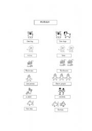 English worksheet: Plurals