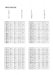 English Worksheet: MatchABC