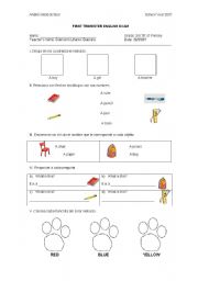 English worksheet: Quiz