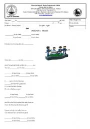 English Worksheet: Music using simple present