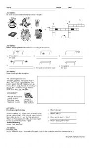 English Worksheet: PREPOSITIONS