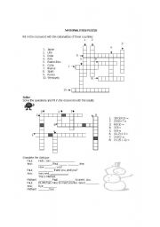 English worksheet: PUZZLES