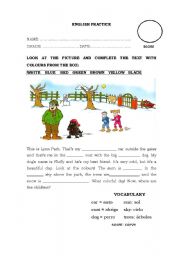 English Worksheet: OHHH BEAUTIFUL COLOURS!!!